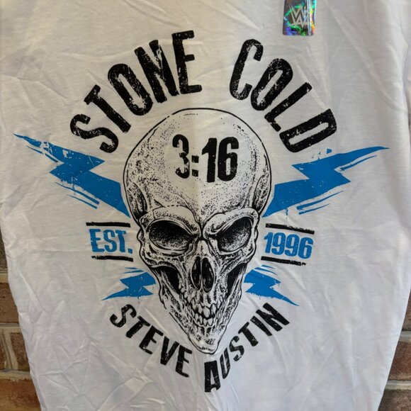 WWE Stone Cold Steve Austin 3:16 White T-Shirt Authentic Brand Sz Small - Picture 2 of 6